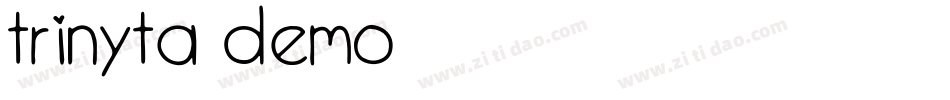 Trinyta Demo字体转换